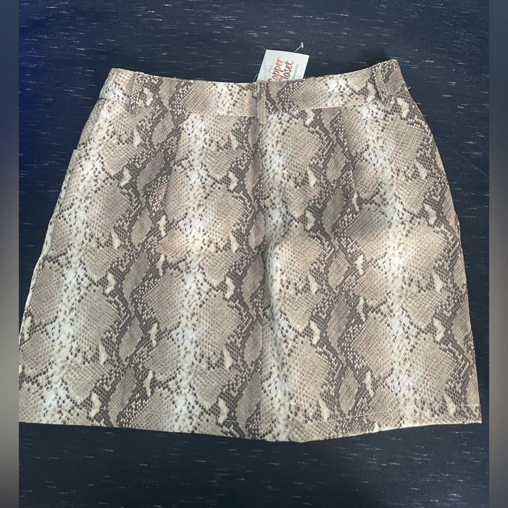 NWT snake skin mini skirt from Copper Closet